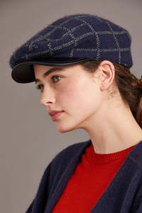 Mcdonald New Zealand: Check Pattern Possum Merino Cheesecutter