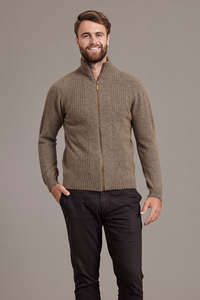 Rib Front Possum Merino Jacket
