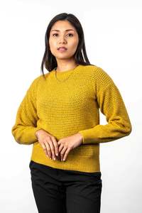 Crochet Knit Possum Merino Jumper