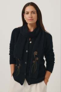 Scarves Neck Warmers: Frond Possum Merino Scarf