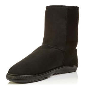 Boots Slippers: Alaskimo Mid-Calf Sheepskin Boots
