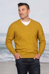 Men's Summer Possum Vee Neck Sweater