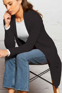 Longline Merino Wool Jacket