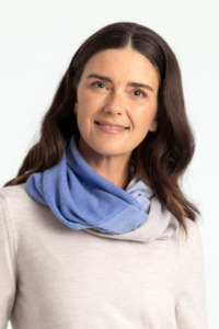 Pure Merino Scarves: Graduated Stripe Merino Wool Infinity Scarf