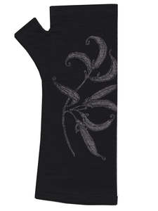 Pure Merino Gloves: Flax Print Merino Wool Gloves