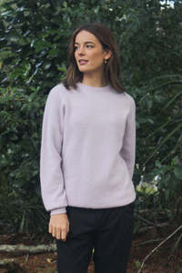 Plain Alpaca Crew Neck Jumper