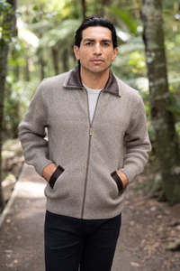 Lambskin Collar Possum Merino Jacket