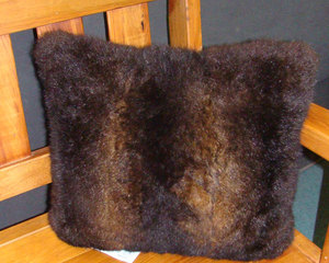 Products: Pillow Fur Cover – Dark Envirofur
