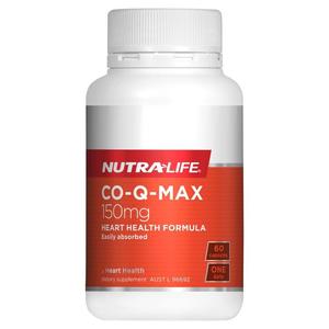 Nutra-Life Co Q Max 150mg with Fish Oil & Vitamin E 60caps