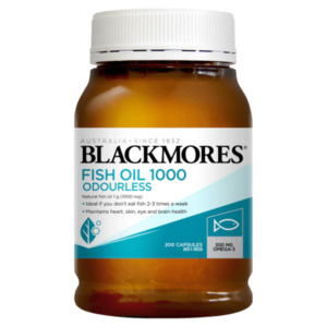 Fish Oil: Blackmores Odourless Fish Oil 1000mg 400 Capsules