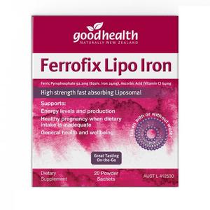 Goodhealth: Good Health Ferrofix Lipo Iron 20 x 2g Sachets
