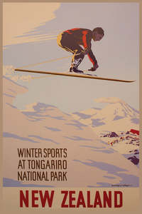 Postcard: 916 - Post Art Postcard - Winter Sports Tongariro