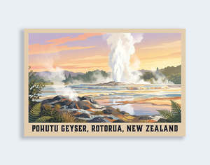 Rotorua: 777 - Post Art Postcard New Vintage - Pohutu Geyser