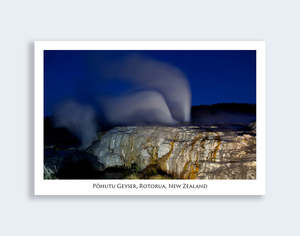 Rotorua: 641 - Post Art Postcard - Pohutu Geyser