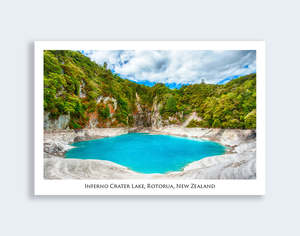 Rotorua: 639 - Post Art Postcard - Inferno Crater Lake