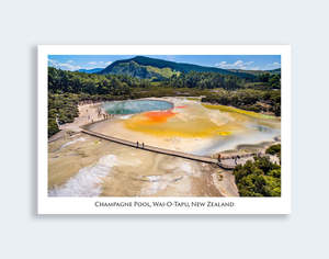 525 - Post Art Postcard - Champagne Pool, Wai-O-Tapu