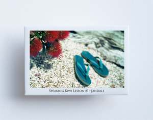 FM0016 - Post Art Magnet - Speaking Kiwi Lesson #1 - Jandals