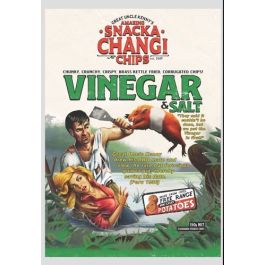 Snacka Changi Chips Vinegar & Salt A1 Poster