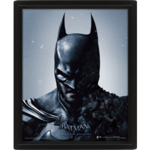 3D Lenticular: Batman/Joker Arkham Origins - Framed 3D Lenticular