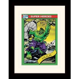 Marvel Comics Hulk - Trading Card Framed Print