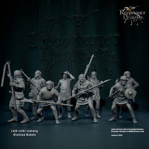 Reconquer Designs: 14th Century Medieval Civilian Rebels