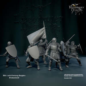 Mid C14th Knights dismounted