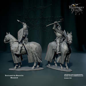 Bertrand du Guesclin, mounted