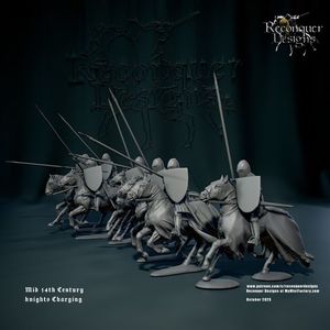 Mid C14th Knights Set A Charging