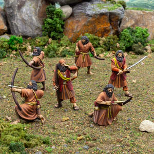 Potbelly Miniatures: Emishi Nobles on foot