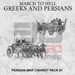 Achaemenid Persian: Persian scythed chariots