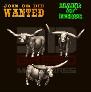 Old West: Long Horn Cows