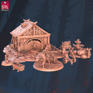 Stl Miniatures: Halfing Farm Set