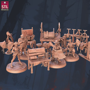Stl Miniatures: Saddlemaker Set