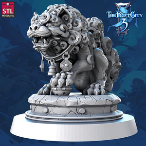 Frostgame: Shrieking Wolf Statue