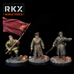 Rtx Miniatures: Soviet Infantry HQ team