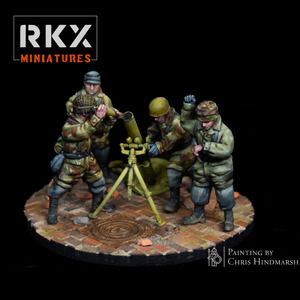 German Infantry: Fallschirmjäger 120mm Mortar