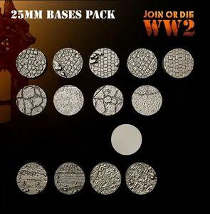 3d Breed Ww2 United States: 25mm Circular Bases
