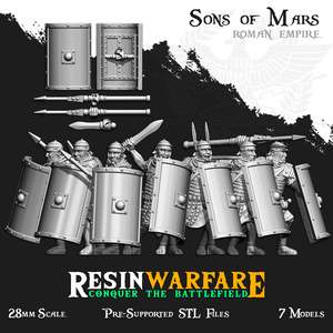 Resin Warfare Imperial Roman: Legionnaires - Lorica Segmentata