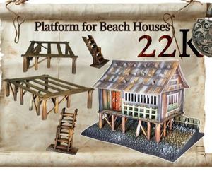 Ian Lovecraft Miniatures: Village House Beach Platform