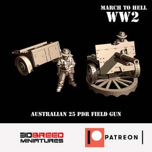 3d Breed Ww2 Commonwealth: Australian 25pdr