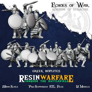 Resin Warfare Kingdom Of Syracuse: Greek Hoplite Infantry