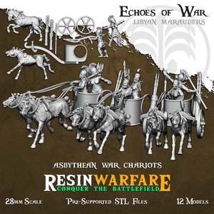 Resin Warfare Lybian Marauders: Asbythean War Chariots