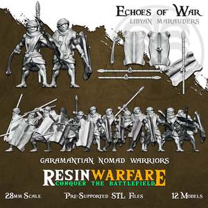 Resin Warfare Lybian Marauders: Garamantian Nomad Warriors