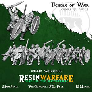 Resin Warfare Cisalpine Gauls: Gallic Warriors