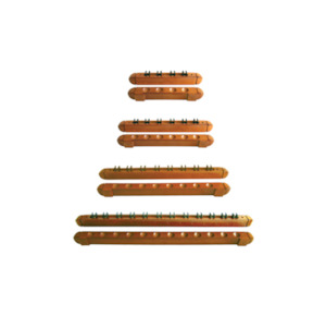 Oak Slimline Wall Cue Rack- 4 Sizes - PotBlack NZ