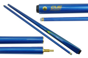 Products: 57" Cuemaster Metallic 2 Piece Cue - 6 Available Colours - PotBlack NZ