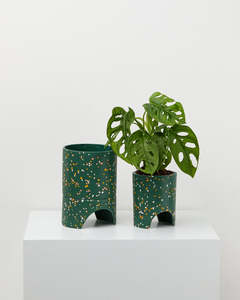 Archie Pot - Emerald Terrazo