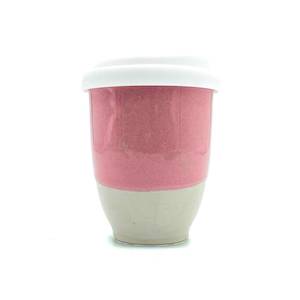 Pretty In Pink Ceramic Travel Cup