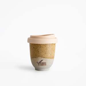 Green Ceramic Glazes: Vibe Stamped Cup