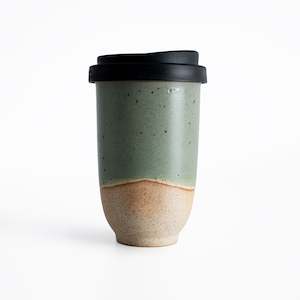 Forest Moss Ceramic Travel Cup